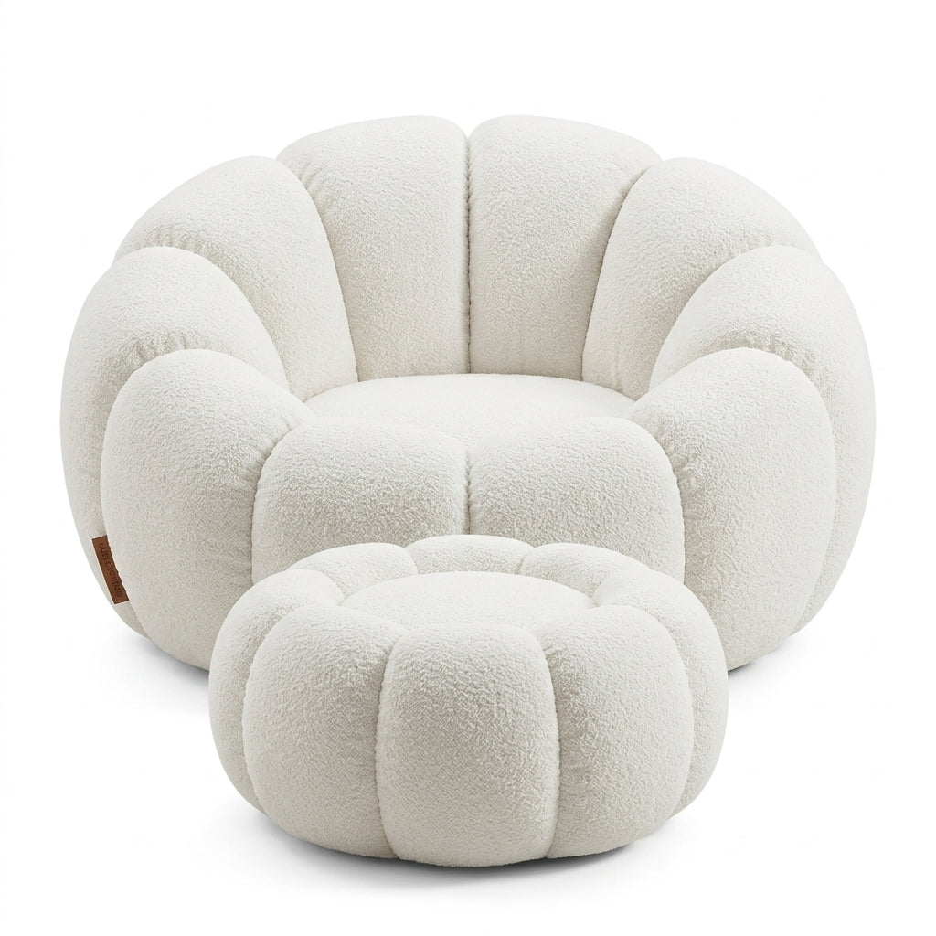 Fauteuil Corolle Blanc