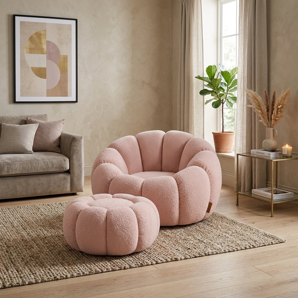 Fauteuil Corolle Rose