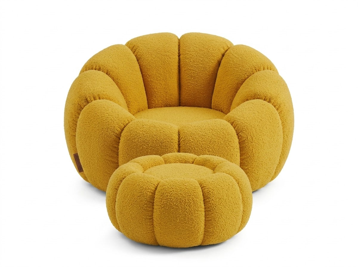 Fauteuil Corolle Jaune