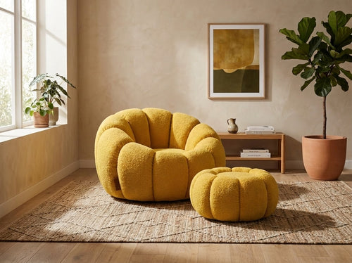 Fauteuil Corolle Jaune